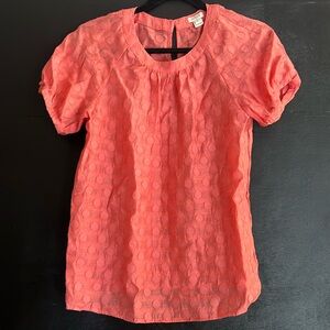 J Crew Peach top.